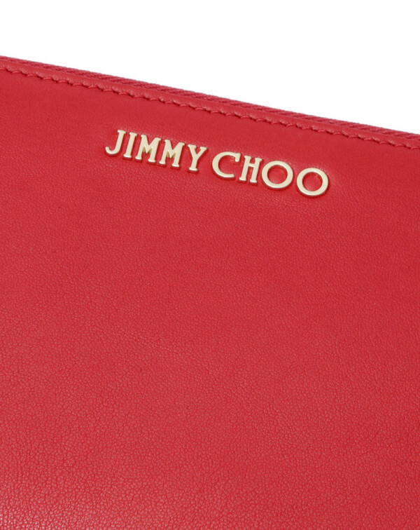 JIMMY CHOO(ジミーチュウコピー)ラウンドファスナー長財布 RED PIPPA